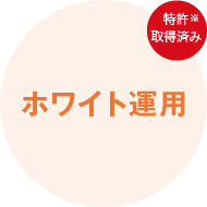 ホワイト運用 ※特許6669954号