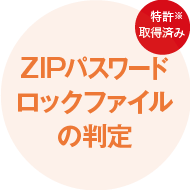 ZIPパスワードロックファイルの判定 ※特許6882217号