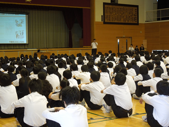 5月28日（火）埼玉県 さいたま市立指扇中学校にて