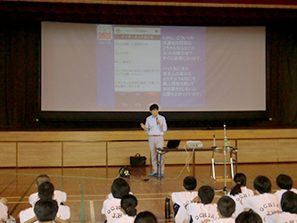 7月15日（火）日光市立落合中学校様にて