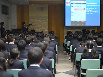 11月10日（月）大宮開成中学校様にて