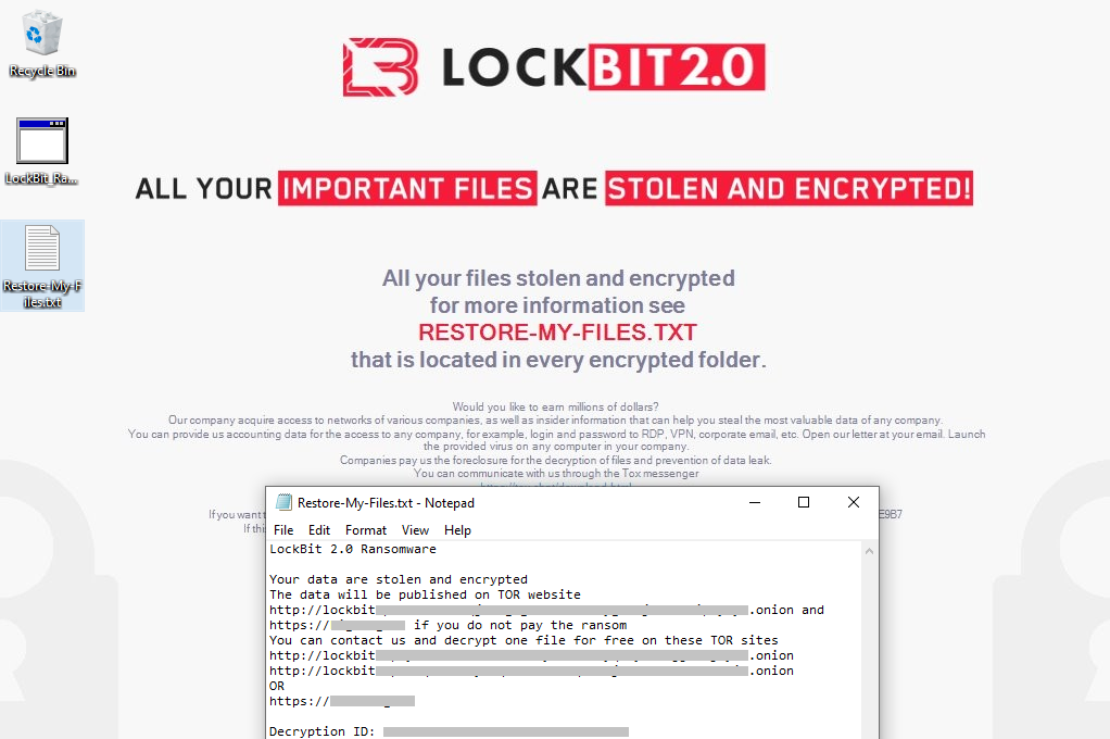 【図4】ランサムウェア「LockBit 2.0」の脅迫画面
